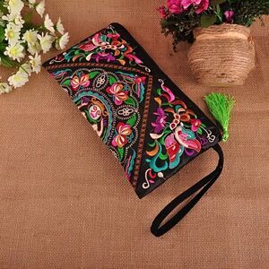 Women's Embroidered Large Clutch Handbag/...B1